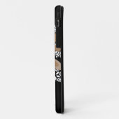 Schattige rendier Cartoon Kerstplezier Zwart Wit Case-Mate iPhone Case (Achterkant/links)