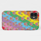 Schattige rendier Cartoon Patroon Kerstmis Regenbo Case-Mate iPhone Case (Achterkant (horizontaal))