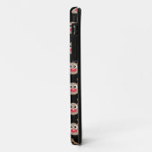 Schattige rendier Cartoon Pattern Christmas Zwart Case-Mate iPhone Case (Achterkant/links)