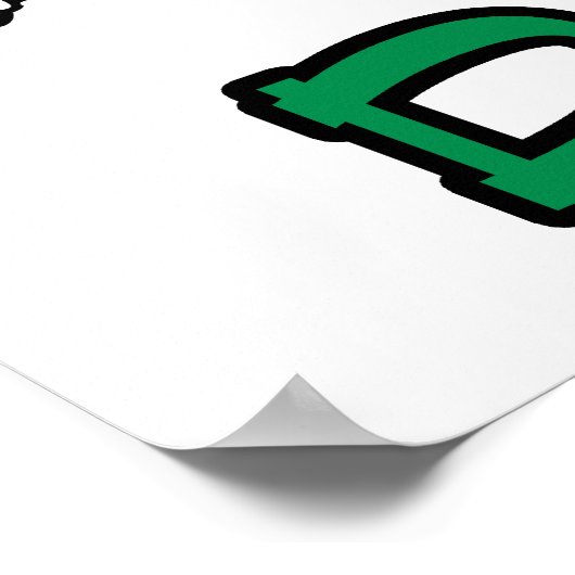 schattige rendier DASHER-cartoon Poster (Hoek)