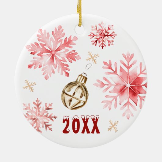 Schattige rendier gepersonaliseerd Ornament (Achterkant)