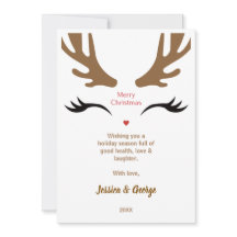 Schattige rendier gezicht moderne vrolijke kerst