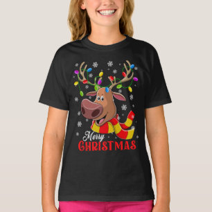 Schattige rendier kerst Rudolph Xmas T-shirt