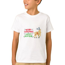Schattige rendier kerst shirt