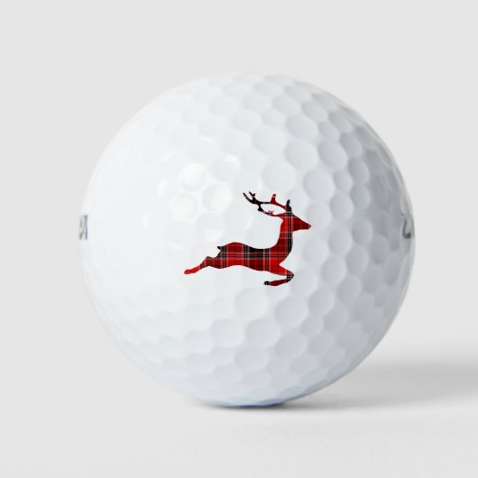 Schattige rendier kerstgolf cadeau ontwerp golfballen (Voorkant)