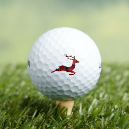 Schattige rendier kerstgolf cadeau ontwerp golfballen