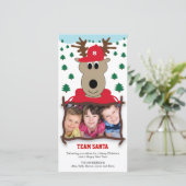 Schattige rendier kerstkaart (Staand voorkant)
