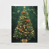 Schattige Rendier Kerstkaart Kaart (Achterkant)