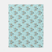 Schattige rendier kerstwinterpatroon fleece deken (Voorkant)