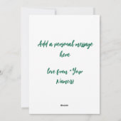 Schattige rendier op een groene fiets kerst Kaart (Achterkant)