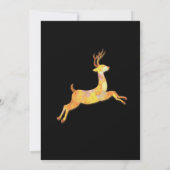 Schattige rendier paar winter bruiloft kaart (Achterkant)