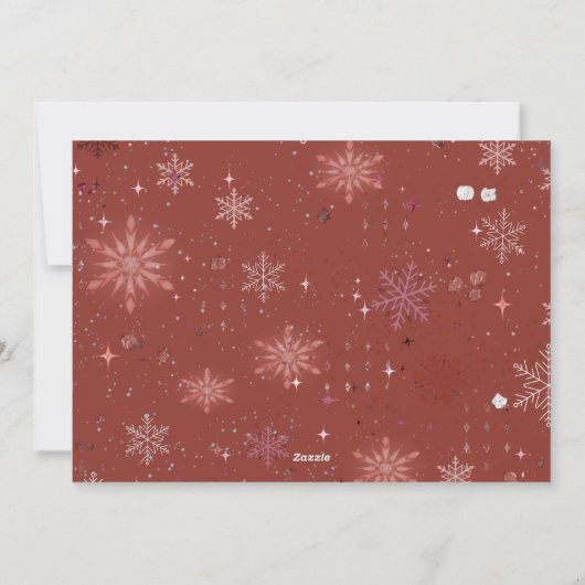 Schattige Rendier Red Bow Zwart & Goud Feestdagenkaart (Achterkant)