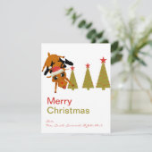 Schattige rendier vrolijke kerst Kaarten (Staand voorkant)