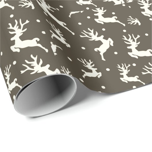 Schattige rendieren cadeaupapier (Rol Hoek)