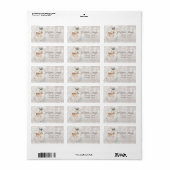 Schattige rendieren, glitter bokeh  etiket (Full Sheet)