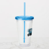 Schattige rendieren 's nachts acryl drinkbeker (Rechts)