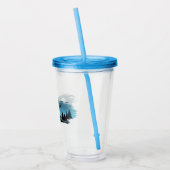 Schattige rendieren 's nachts acryl drinkbeker (Links)