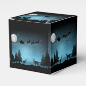 Schattige rendieren 's nachts bedankdoosjes (Voorkant Zijde)