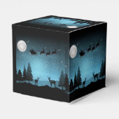 Schattige rendieren 's nachts bedankdoosjes (Achterkant)