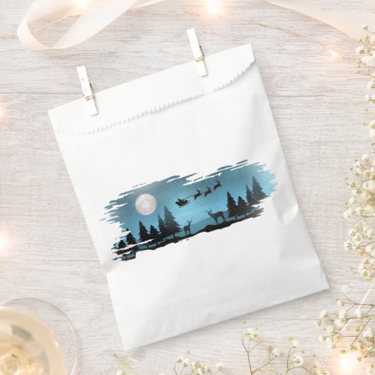 Schattige rendieren 's nachts bedankzakje (Geknipt)