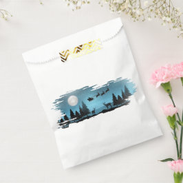 Schattige rendieren 's nachts bedankzakje