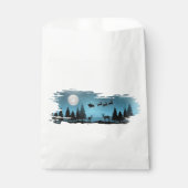 Schattige rendieren 's nachts bedankzakje (Voorkant)