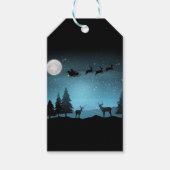 Schattige rendieren 's nachts cadeaulabel (Voorkant)