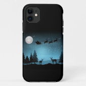 Schattige rendieren 's nachts Case-Mate iPhone case (Achterkant)