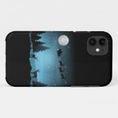 Schattige rendieren 's nachts Case-Mate iPhone case (Achterkant (horizontaal))