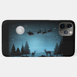 Schattige rendieren 's nachts Case-Mate iPhone case