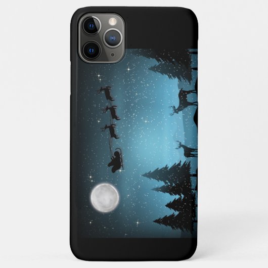 Schattige rendieren 's nachts Case-Mate iPhone case (Achterkant)