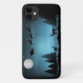 Schattige rendieren 's nachts Case-Mate iPhone case (Achterkant)