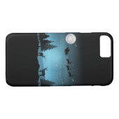 Schattige rendieren 's nachts Case-Mate iPhone case (Achterkant (Horizontaal))