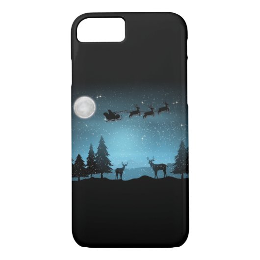 Schattige rendieren 's nachts Case-Mate iPhone case (Achterkant)