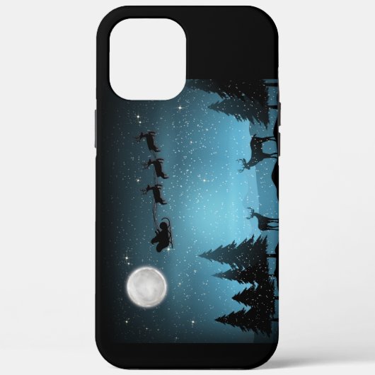 Schattige rendieren 's nachts Case-Mate iPhone case (Achterkant)