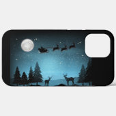 Schattige rendieren 's nachts Case-Mate iPhone case (Achterkant (horizontaal))