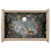 Schattige rendieren 's nachts