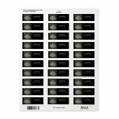 Schattige rendieren 's nachts etiket (Full Sheet)