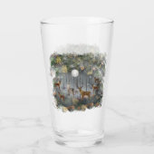 Schattige rendieren 's nachts glas (Achterkant)