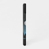 Schattige rendieren 's nachts iPhone hoesje (Rechterkant)