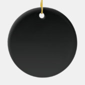 Schattige rendieren 's nachts keramisch ornament (Achterkant)