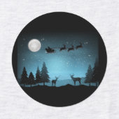 Schattige rendieren 's nachts labels (Design 1)