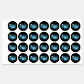 Schattige rendieren 's nachts labels (Vel)