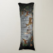 Schattige rendieren 's nachts lichaamskussen (Voorkant Verticaal)