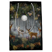 Schattige rendieren 's nachts medium cadeauzakje (Voorkant)