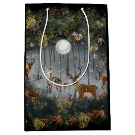 Schattige rendieren 's nachts medium cadeauzakje