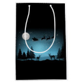 Schattige rendieren 's nachts medium cadeauzakje (Voorkant)