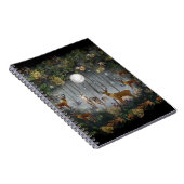 Schattige rendieren 's nachts notitieboek (Rechterzijde)