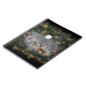 Schattige rendieren 's nachts notitieboek (Linkerzijde)