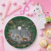 Schattige rendieren 's nachts papieren bordje (Feest)